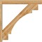 Ekena Millwork Merced Block Rough Sawn Outlooker, Western Red Cedar, 6"W x 44"D x 44"H OUT06X44X44MRC05RWR - alternate 3